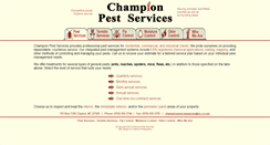 Desktop Screenshot of championpestservices.com